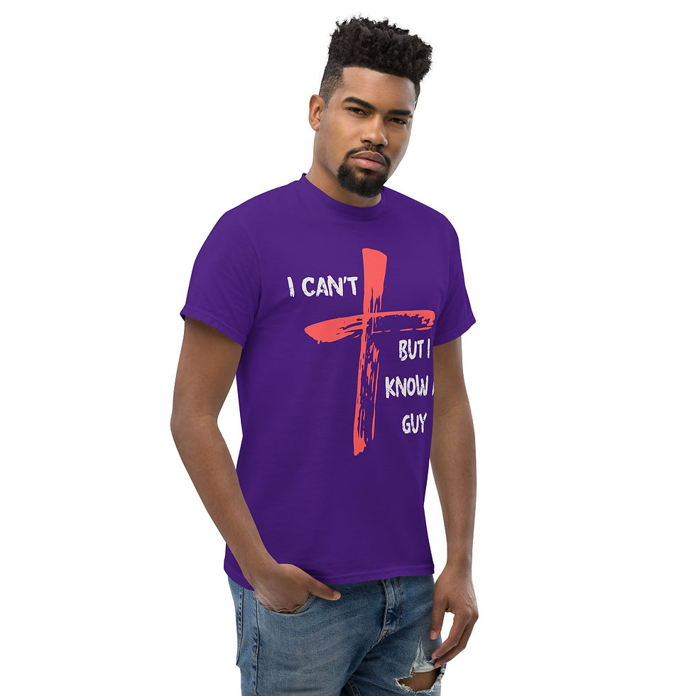 Thumbnail: I Can’t… But I Know a Guy — Christian Faith Tee Light