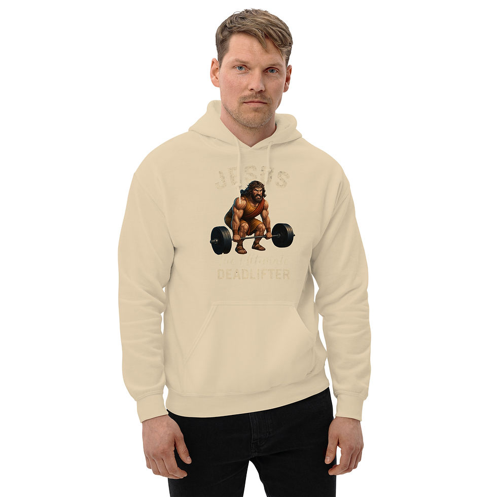 Thumbnail: The Ultimate Deadlifter” Strength & Faith Design - Unisex Hoodie