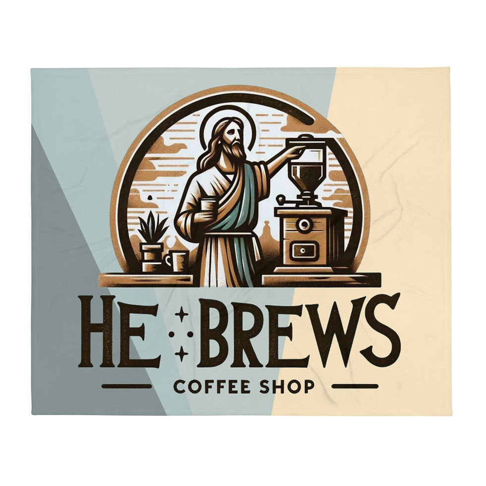 Thumbnail: He Brews Coffee Shop – Silk Touch Throw Blanket