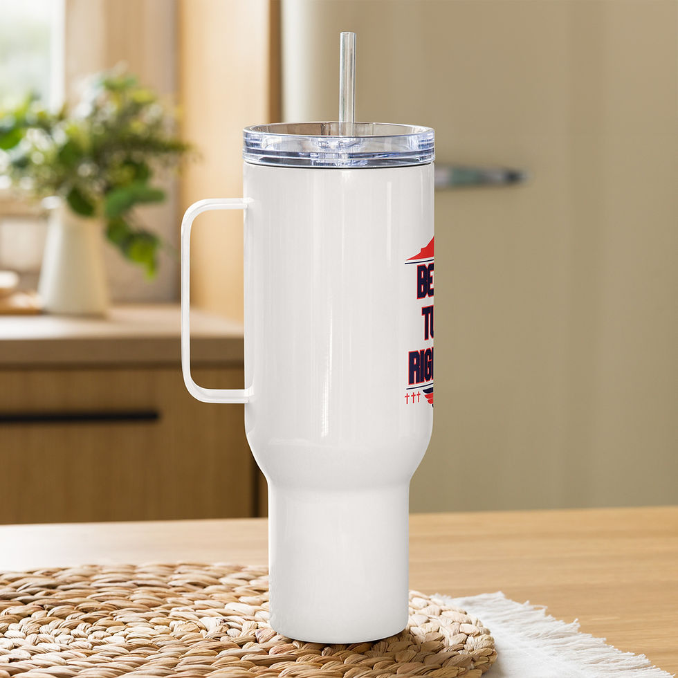Thumbnail: TOP SON: Because He Turned Us Right-Side Up Travel mug w/ a handle