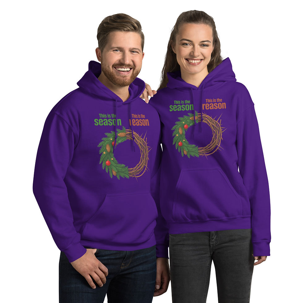 Thumbnail: This Is the Season, This Is the Reason | Wreath & Crown of Thorns Hoodie