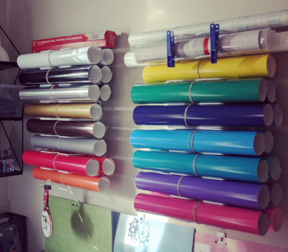 DIY Dollar Tree Vinyl Storage