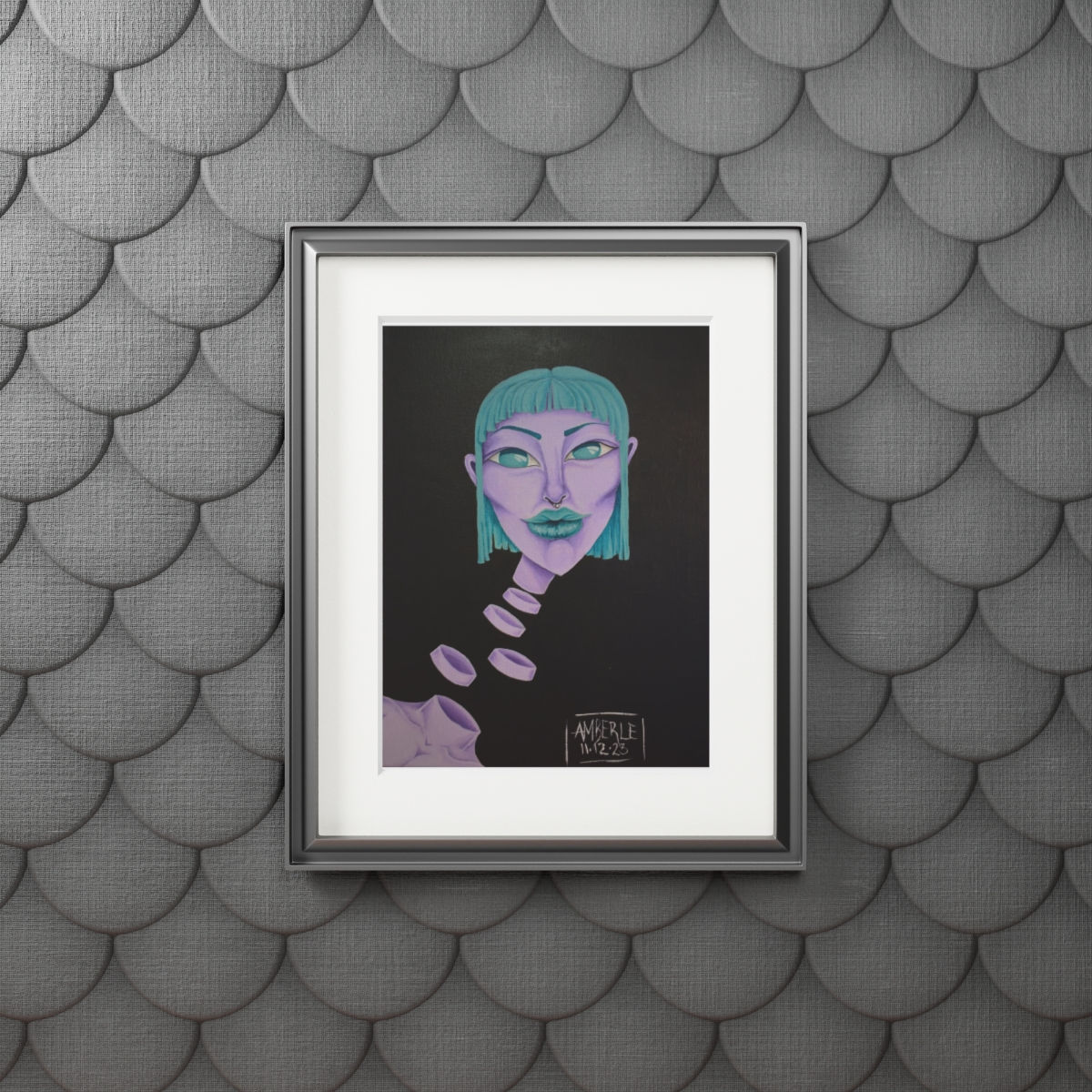 Neck Disks and Lips by Amberle Madden Fine Art Print