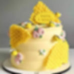 #7 - Honey Bee With Honey Net Design Cake