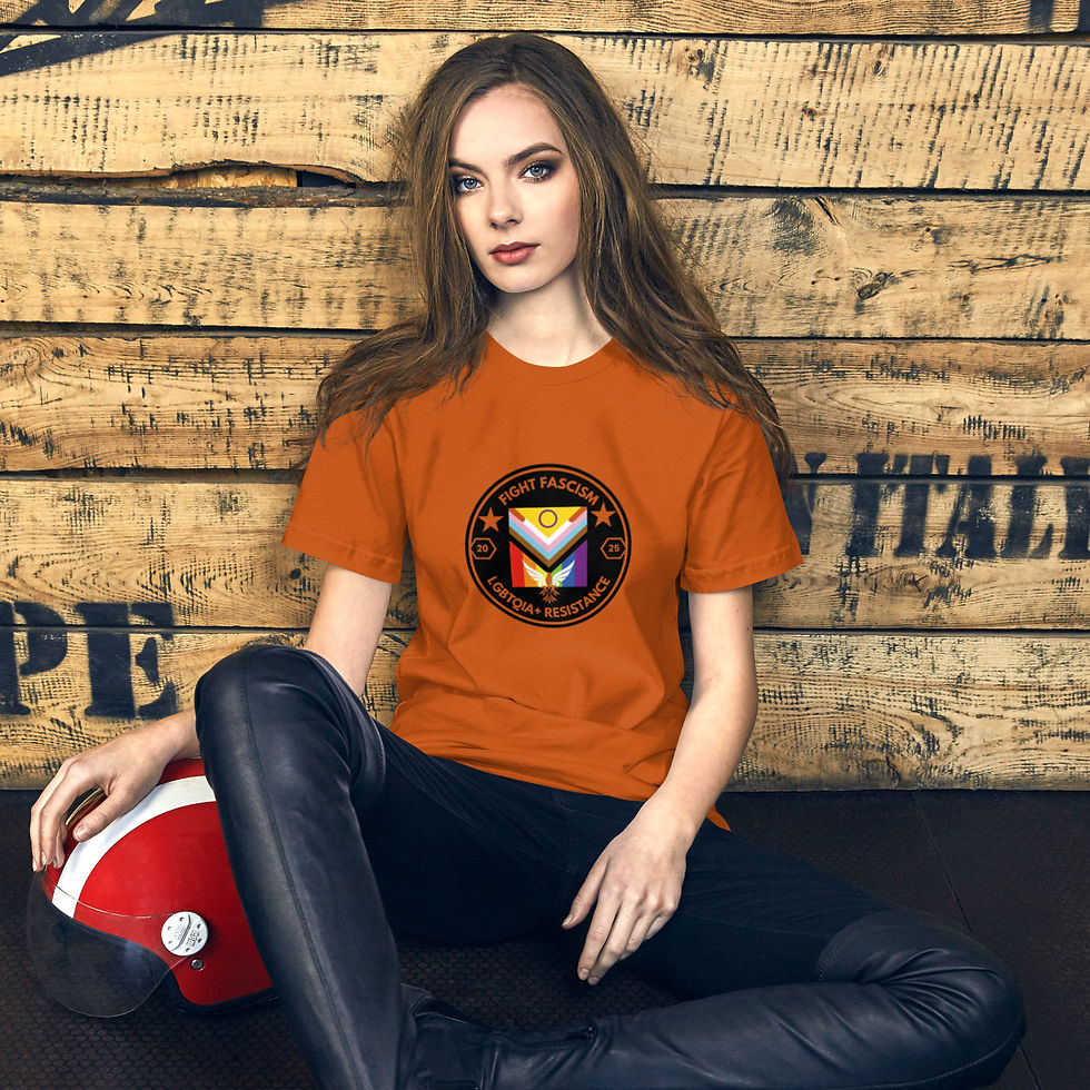 Thumbnail: Fight Fascist Rainbow – LGBTQIA+ Resistance T-Shirt 🌈✊