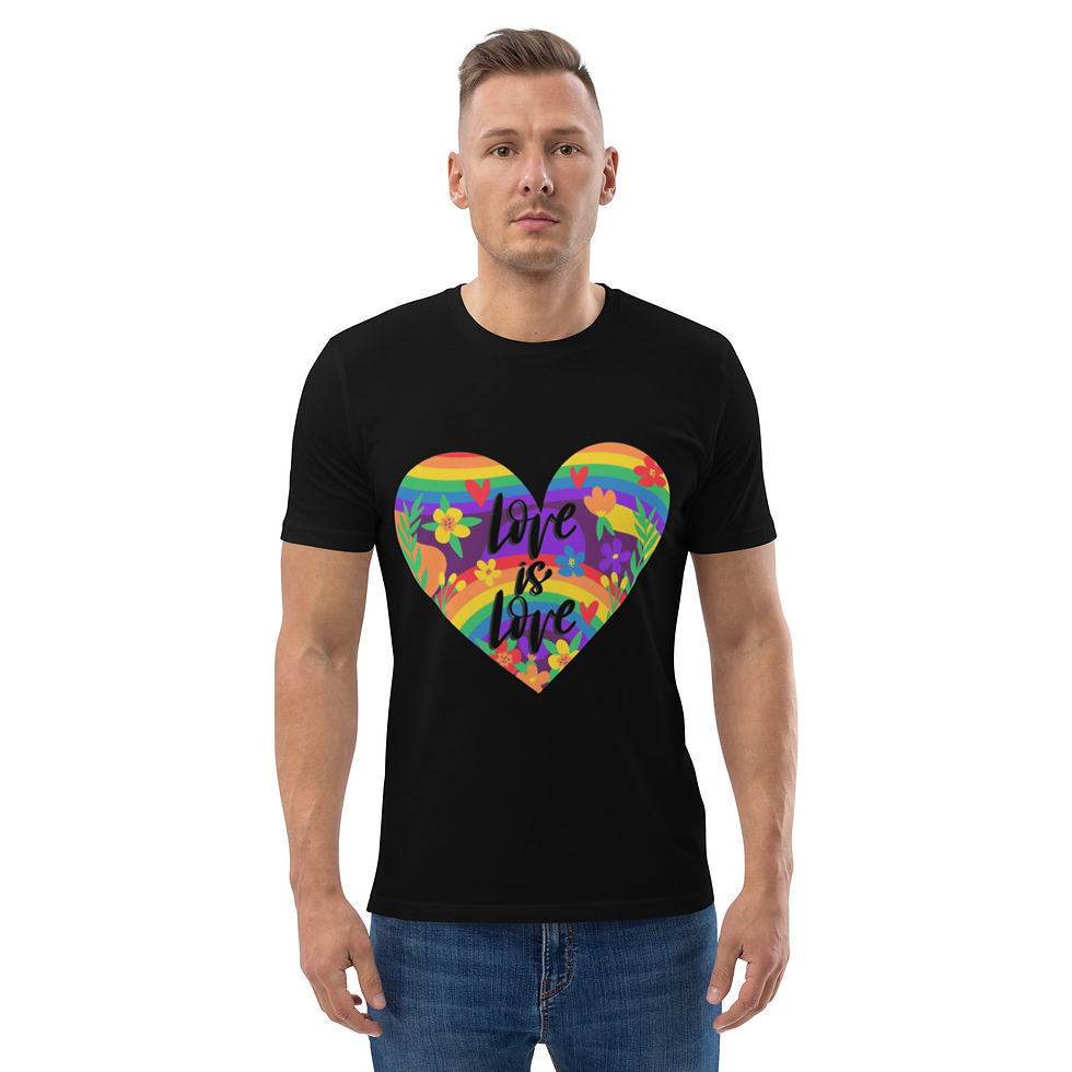 Thumbnail: Love is Love  organic cotton t-shirt