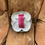 Thumbnail: Leather Floral Brooch, White