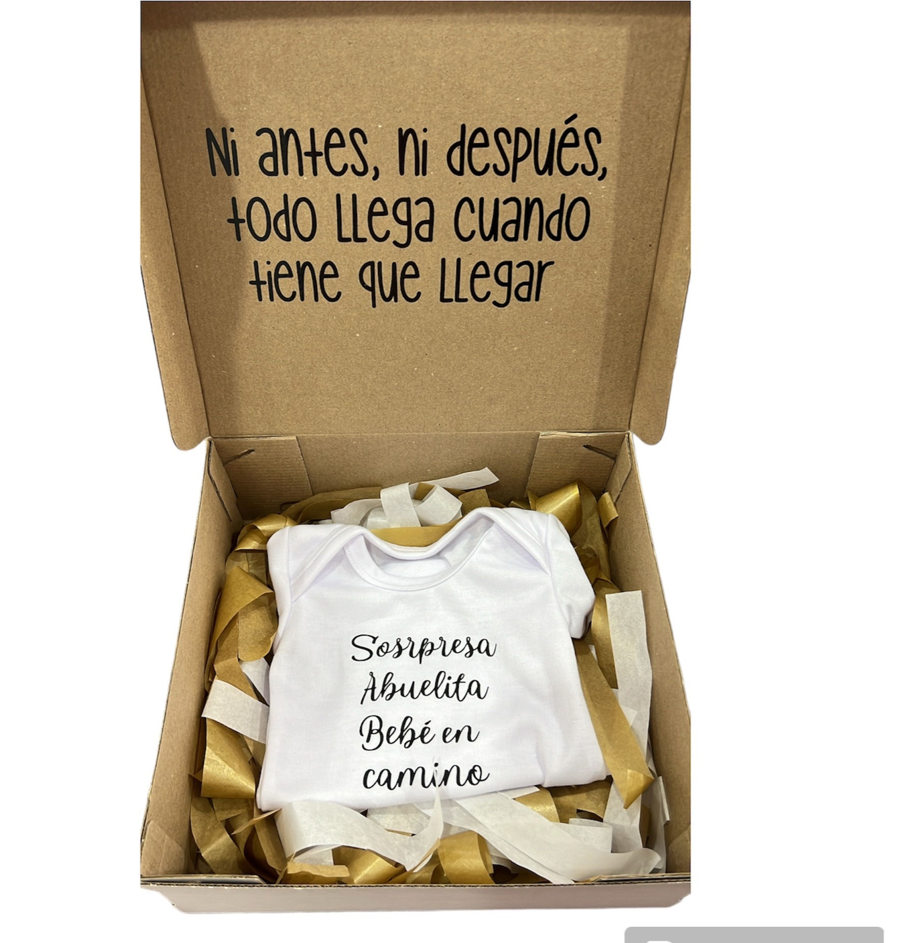 caja sorpresa bebé en camino+ pañalero