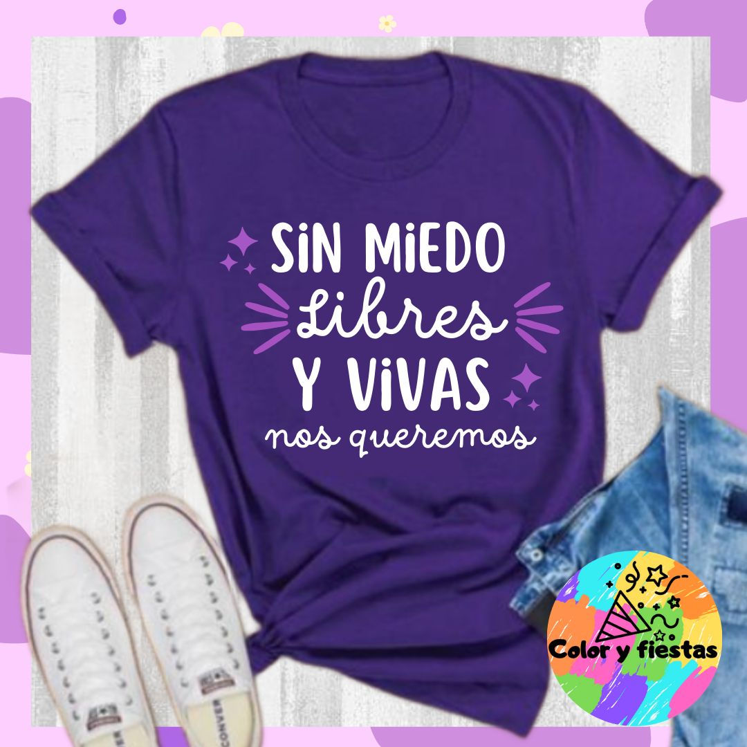 playera morada día de la mujer