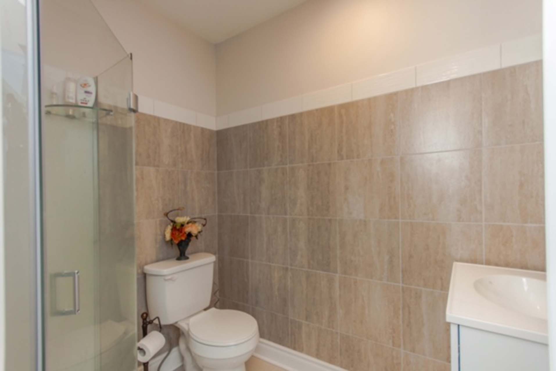 Remodeled Tan Bathroom