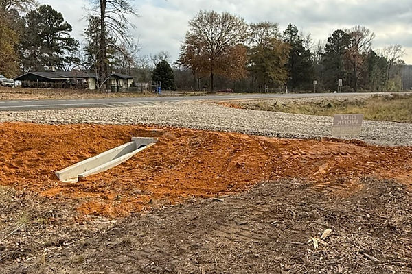 Culvert installation in Tyler, Texas for residential property