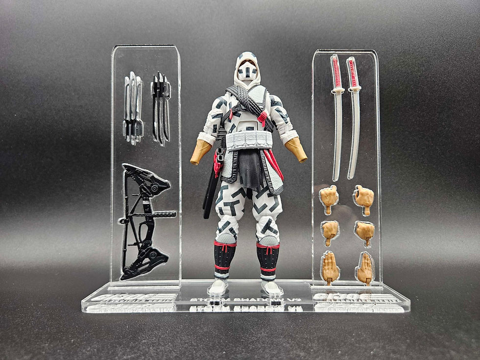 Miniatura: G.I. Joe Classified Storm Shadow V2 🔥 Acrylic Base Set 🔥 No Toy Included🔥 