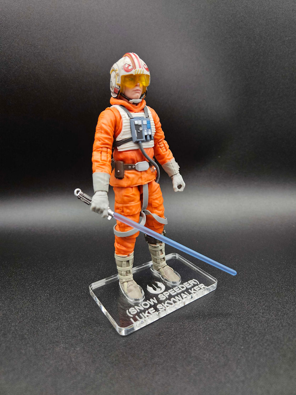 Thumbnail: Black Series Luke Skywalker ESB Box #02 (Snow Speeder) Acrylic Base. *NO Toy*