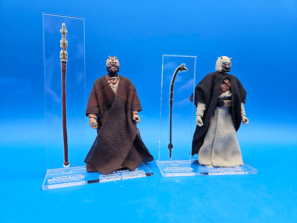 Thumbnail: Tusken Raiders Habro Exclusive.  Acrylic Base Set 4 **NO TOY*