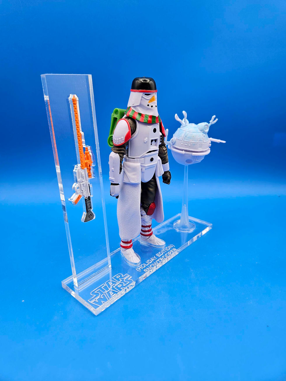 Miniature : Snowtrooper (Holiday Edition) Acrylic Base Set **NO Toy**