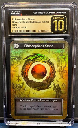 Philosophy's Stone β Foil Sorcery tcg Philosopher's Stone - Beta - Sorcery: Contested Realm - TCGplayer.com
