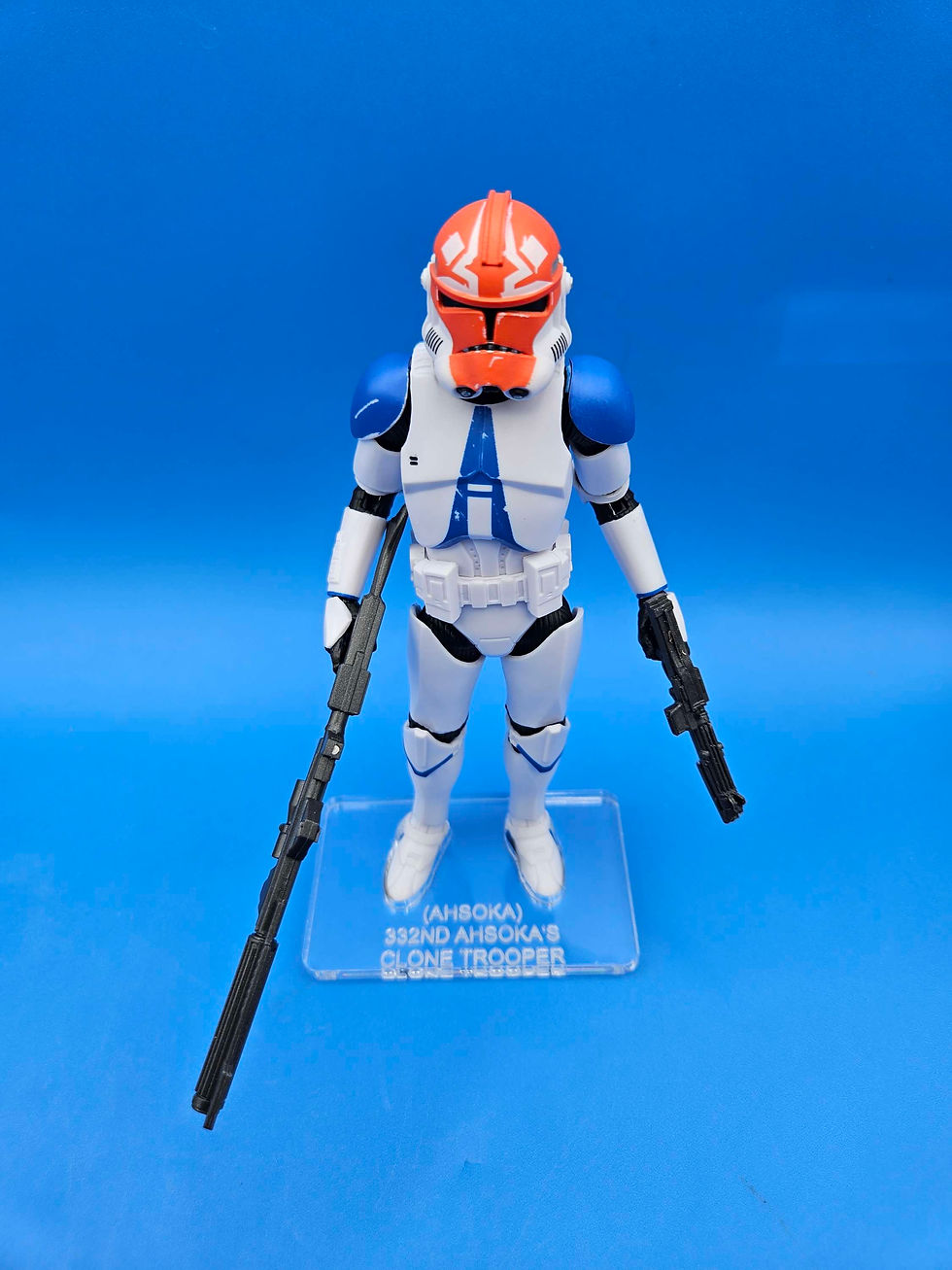 Miniature : 332nd Ahsoka's Clone Trooper (Ahsoka) Acrylic Base 🔥 No Toy Included 🔥