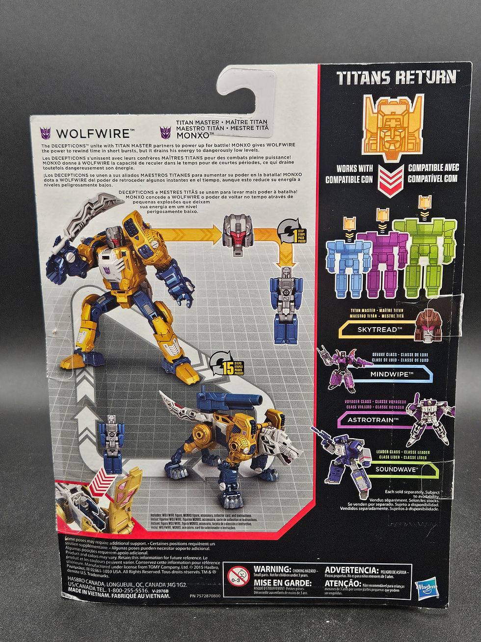 Miniatura: 2017 New/Sealed Transformers Titans Return Deluxe Wolfwire Weirdwolf