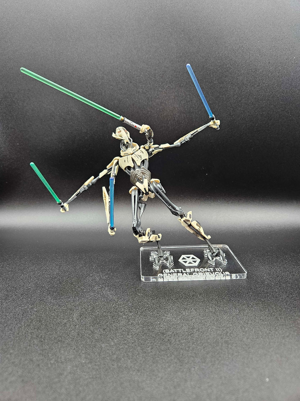 縮圖：Black Series General Grievous (Battlefront II) Acrylic Base  * No Toy Included*