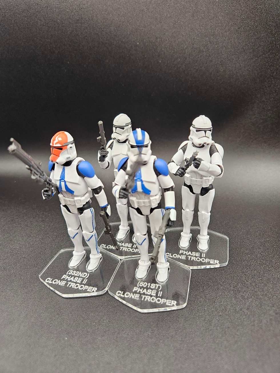 Thumbnail: Phase II Clone Trooper VC 4 Pack Acrylic Base (SETof 4) 