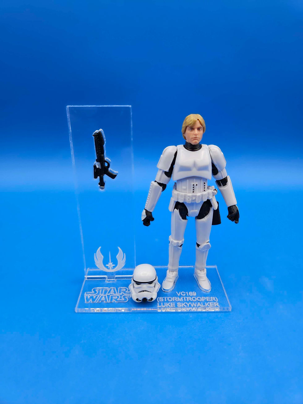 Thumbnail: Luke Skywalker (Stormtrooper) VC169 Acrylic Base Set--' Backer Base SOLD Sep.