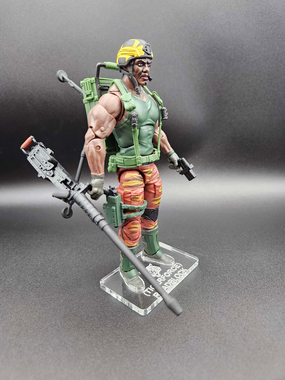 Miniatura: G.I. Joe Classified RoadBlock (Tigerforce) Acrylic Base🔥No Toy Included 🔥 