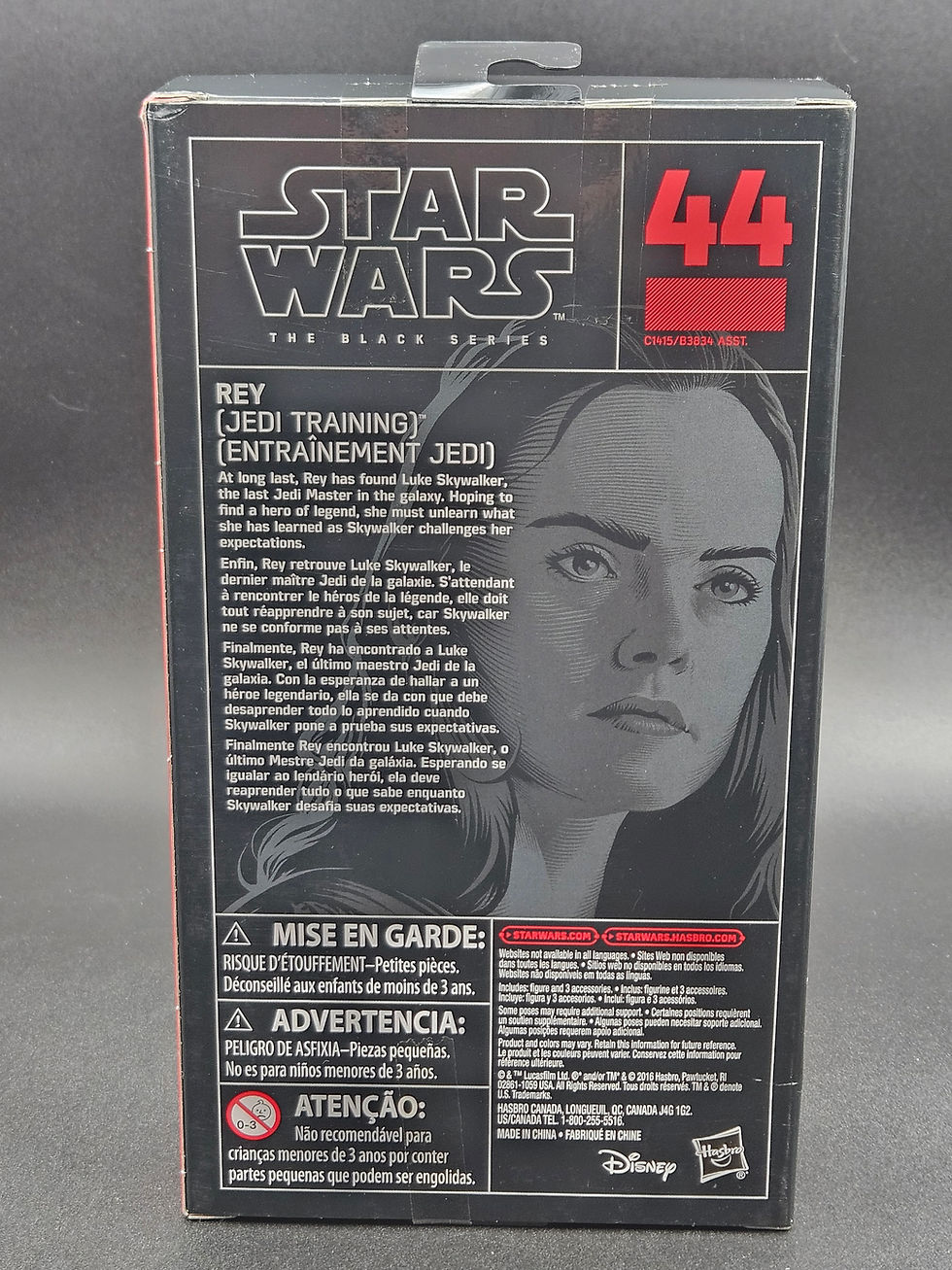 Thumbnail: New/Sealed Star Wars Black Series REY (Jedi Training) #44