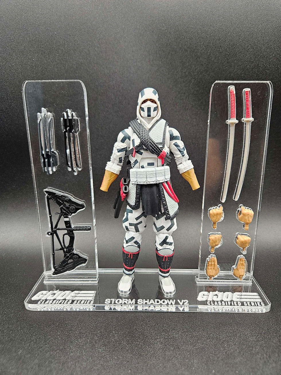Miniatura: G.I. Joe Classified Storm Shadow V2 🔥 Acrylic Base Set 🔥 No Toy Included🔥 