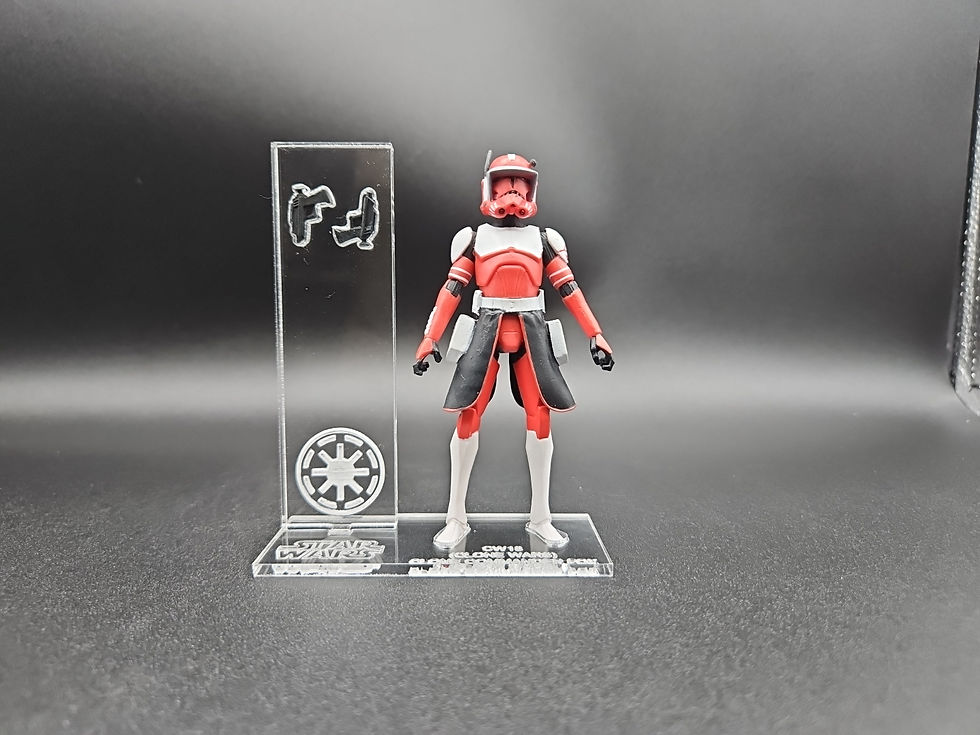 縮圖：2012 Star Wars: Clone Wars Clone Commander Fox CW18 Acrylic Base Set. 