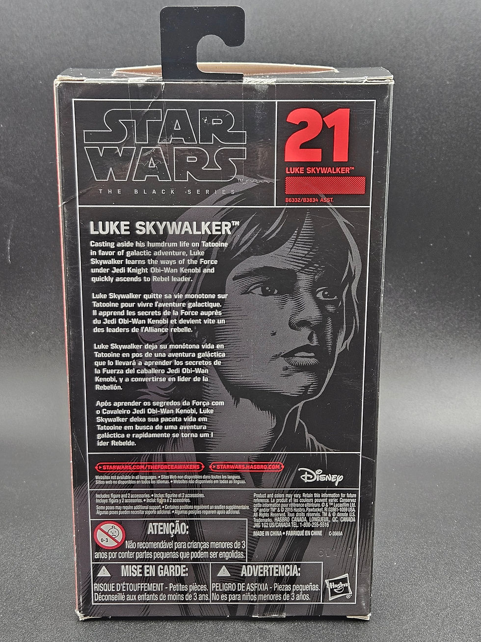 サムネイル： Star Wars The Black Series Luke Skywalker #21 M.I.B 