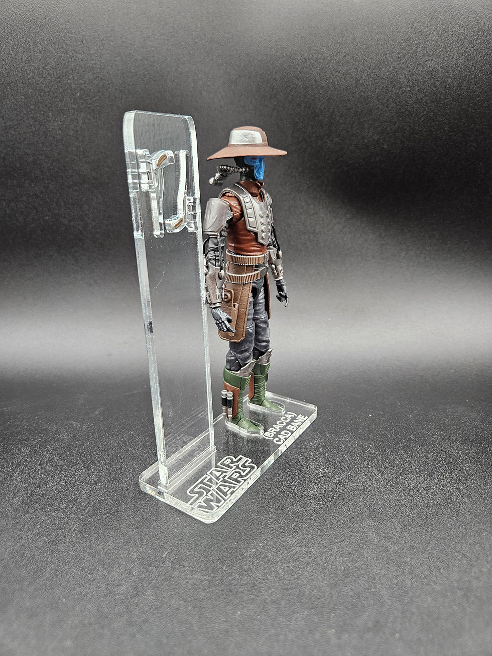 Miniature : Star Wars Black Series Cad Bane (The Clone Wars) Acrylic Base Set **NO Toy***