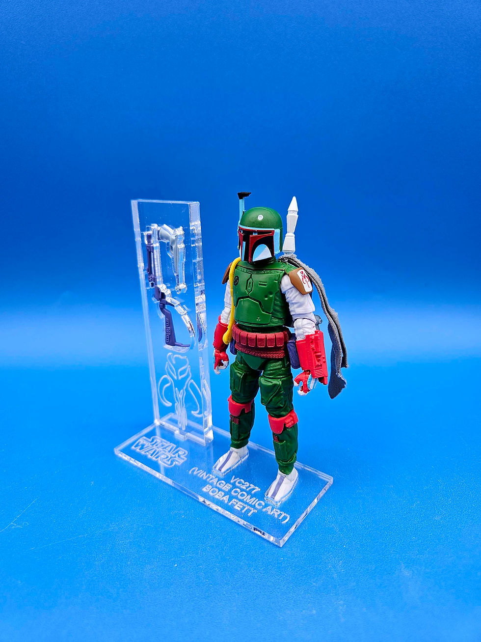 Thumbnail: Boba Fett (Vintage Comic Art) VC277 ACRYLIC BASE SET. Backer Base SOLD Separate 