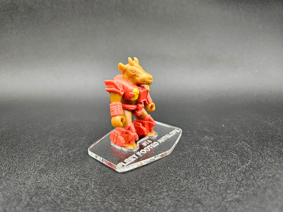 Miniature : Battle Beasts #74 Fleet Footed Antelope Acrylic Base *** No Toy Included ***