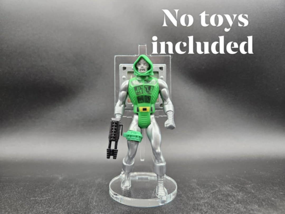 1984 Mattel Secret Wars Acrylic Shield/Figure Stand (B)  🔥 No Toy Included 🔥 