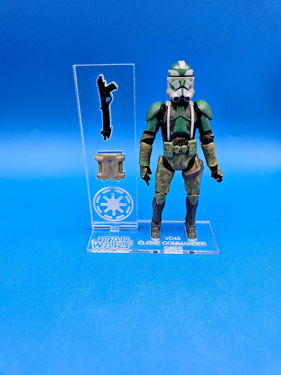Miniature : Clone  Commander Gree (ROTS) VC43 Acrylic Base SET