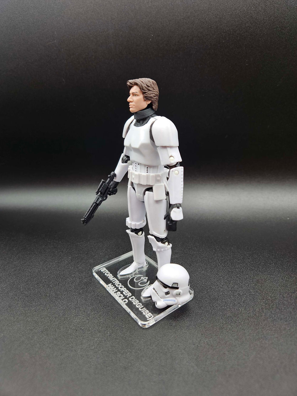 Miniature : Han Solo (Stormtrooper Disguise) Blue Line #09 Acrylic Base *No Toy*