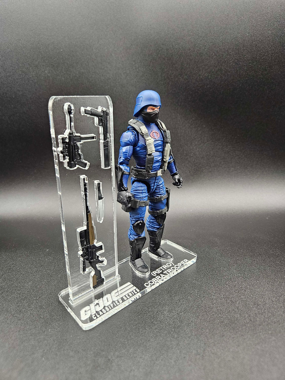 Miniatura: G.I. Joe Classified Cobra Trooper (Retro) Acrylic Base Set (B).. No Toy Included