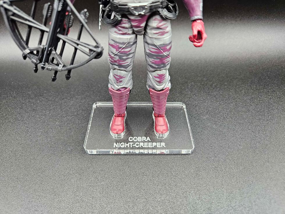 Thumbnail: G.I. Joe Classified Cobra Night-Creeper 🔥 Acrylic Base 🔥 Stand 🔥No Toy🔥 