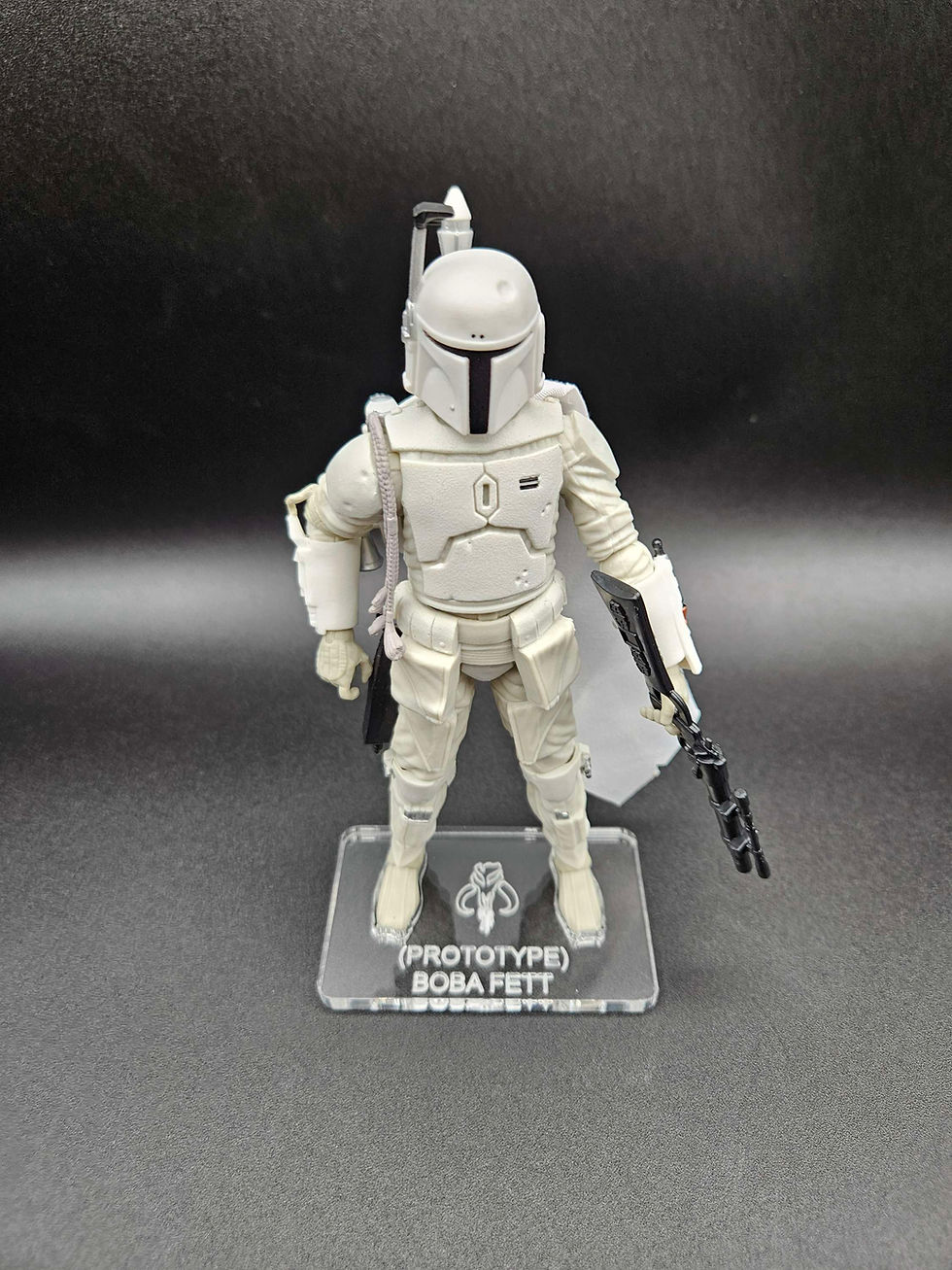 Miniatura: Boba Fett (Prototype Armor) ESB #04 Acrylic Base / Stand  * NO Toy Included*
