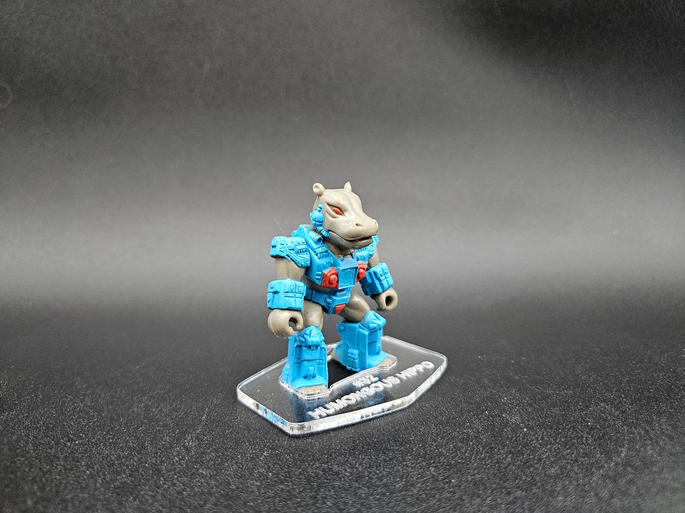 サムネイル： Battle Beasts Humongous Hippo #32 Acrylic Base *** No Toy Included ***