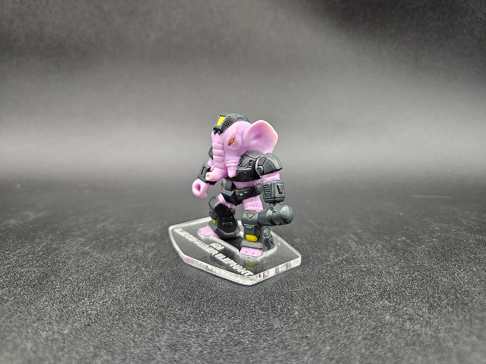 Μικρογραφία: Battle Beasts #08 Sledgehammer Elephant Acrylic Base * No Toy Included*