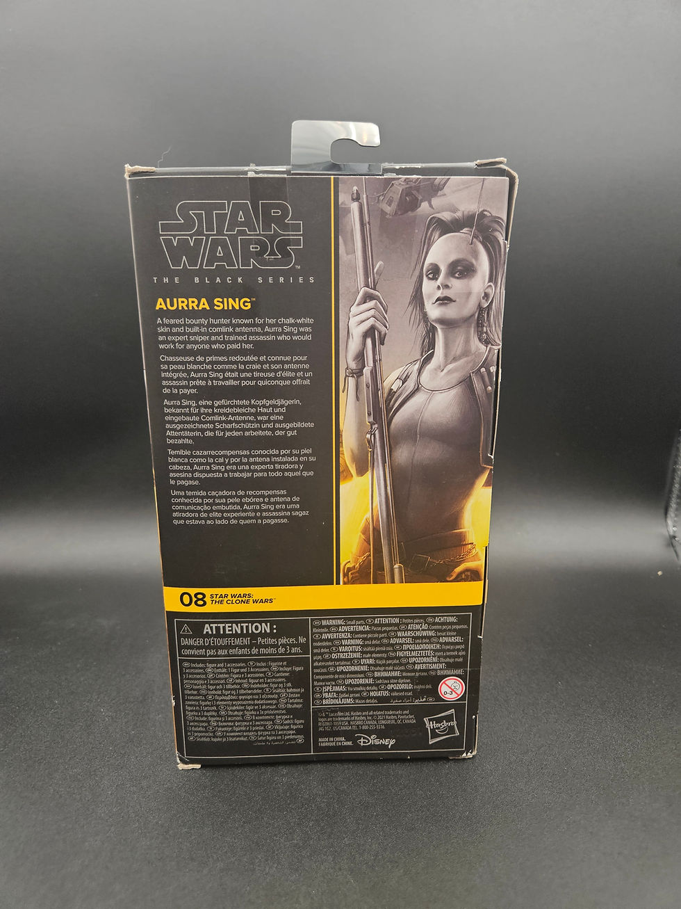サムネイル： Star Wars Black Series Aurra Sing (The Clone Wars) #08 M.I.B 