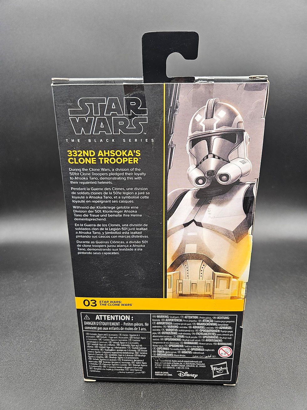 Thumbnail: Star Wars Black Series 332nd Ahsoka's Clone Trooper (The Clone Wars) #03 M.I.B 
