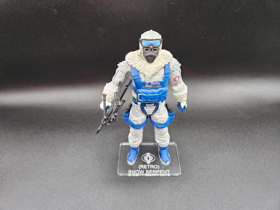 縮圖：G.I. Joe Classified Snow Serpent (Retro) Acrylic Base / Stand ***No Toy Included
