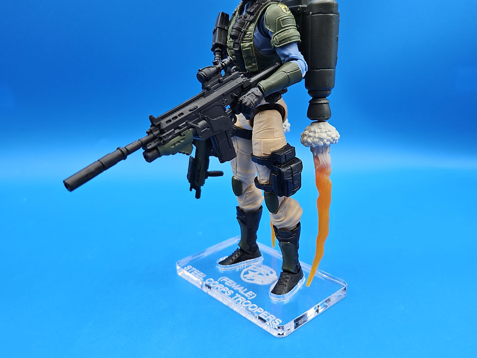 Miniatura: Steel Corps Troopers Acrylic Base A