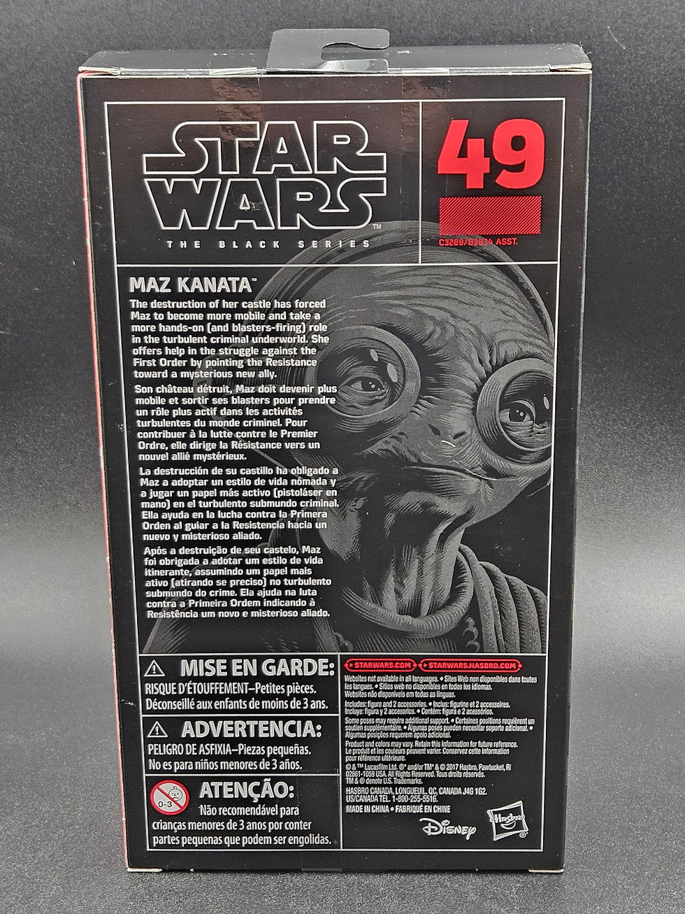 サムネイル： New/Sealed Star Wars Black Series Maz Kanata #49