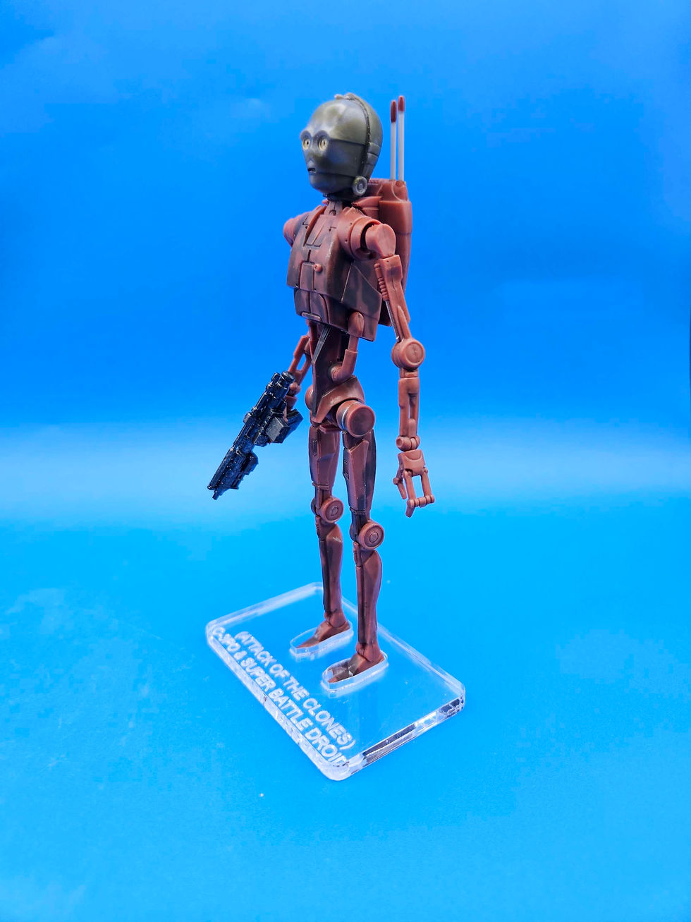 Miniature :  C-3PO B1 Battle Droid (Attack Of The Clones) 🔥 Acrylic Base 🔥 2 pack