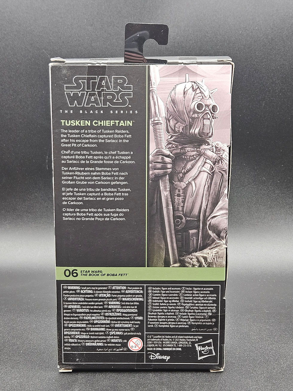 Miniatura: Star Wars Black Series Tusken Chieftain (The Book Of Boba Fett) #06 M.I.B 