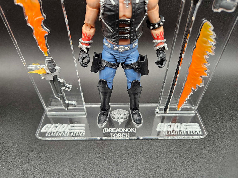 Miniatura: G.I. Joe Classified Torch (Dreadnok) Acrylic Base Set 