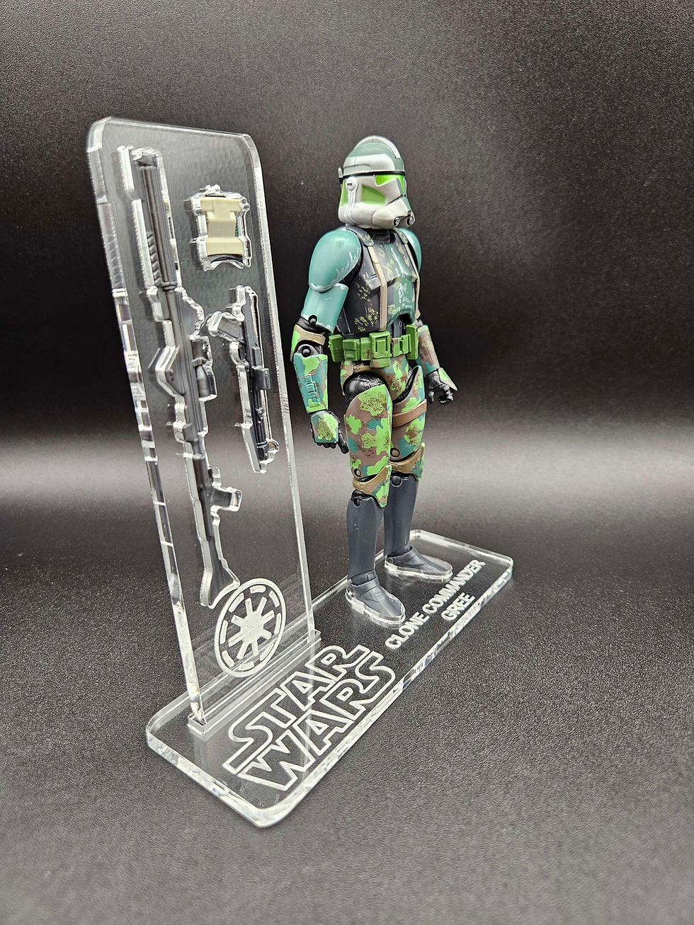 縮圖：Clone Commander Gree (Red line) Acrylic Base Set 